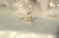 2.6CT Emerald Lab Diamond Bezel Engagement Ring